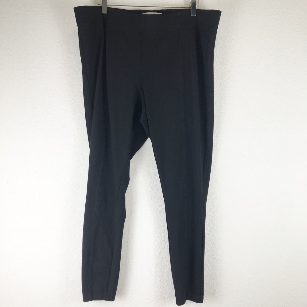 Old Navy Stevie Ponte Knit Pull-On Pants Skinny Leg Black Plus Size XXL